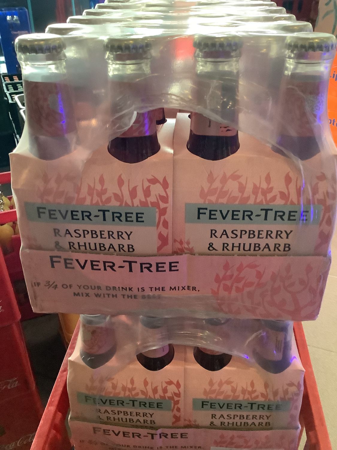 Fever tree raspberry&amp;rhubarb tonic 20 cl x 4
