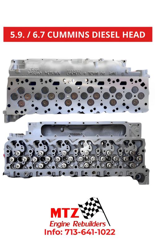 5.9 & 6.7 DODGE CUMMINS DIESEL CYLINDER HEAD COMPLETE REBUILD