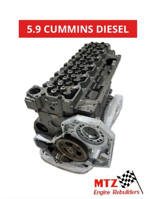 5.9 CUMMINS REMANUFACTURED DIESEL ENGINE LONG BLOCK 1999 - 2002