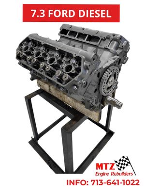 7.3 FORD POWERSTROKE REMANUFACTURED DIESEL ENGINE LONG BLOCK 1999 - 2002