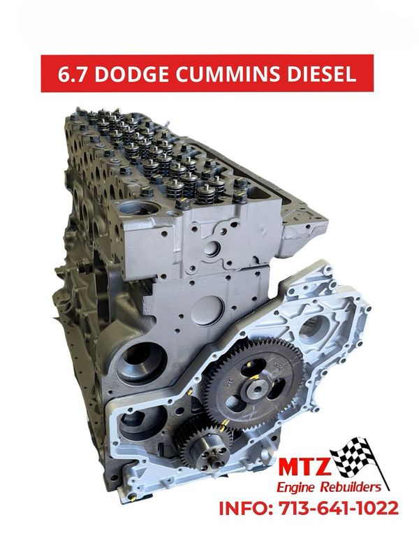 6.7 CUMMINS REMANUFACTURED DIESEL ENGINE LONG BLOCK 2018 & UP
