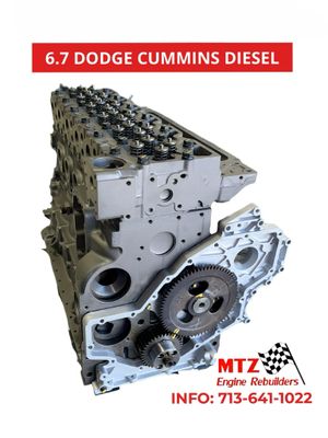 6.7 CUMMINS REMANUFACTURED DIESEL ENGINE LONG BLOCK 2018 & UP