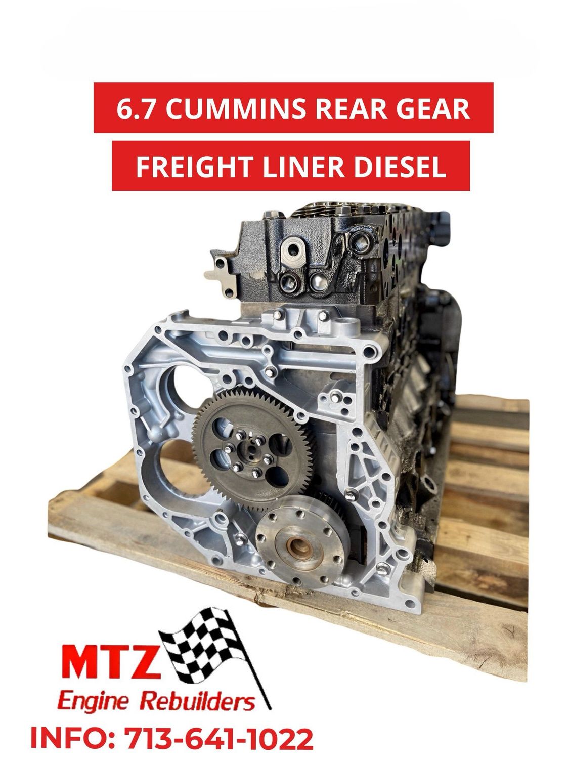 6.7 CUMMINS ISB FREIGHT LINER REMANUFACTURED DIESEL ENGINE LONG BLOCK