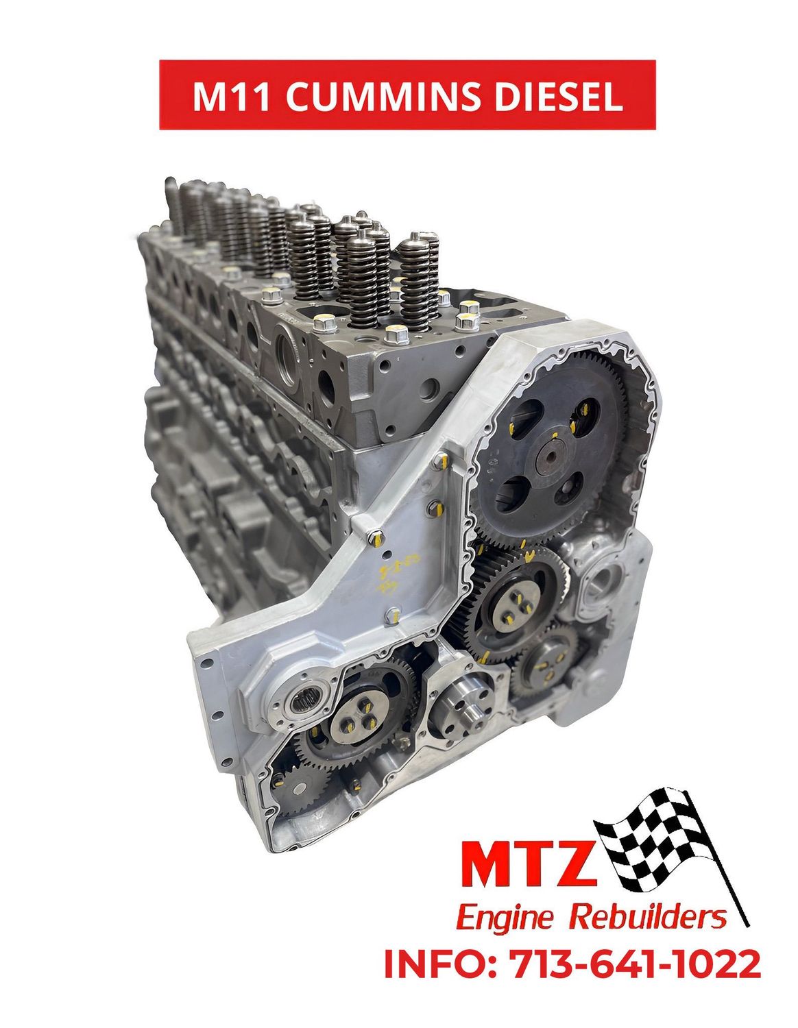 CUMMINS M11 10.8L REMANUFACTURED
INDUSTRIAL DIESEL LONG BLOCK