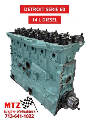 DETROIT SERIE 60 14L REMANUFACTURED DIESEL ENGINE LONG BLOCK