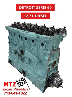 DETROIT SERIE 60 12.7L REMANUFACTURED DIESEL ENGINE LONG BLOCK