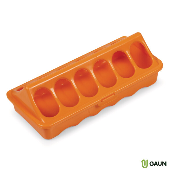 Eetbak Oranje  Kuiken 20cm-40cm, Eetbak Oranje Kuiken 20cm-40cm: Eetbak Oranje Kuiken20cm