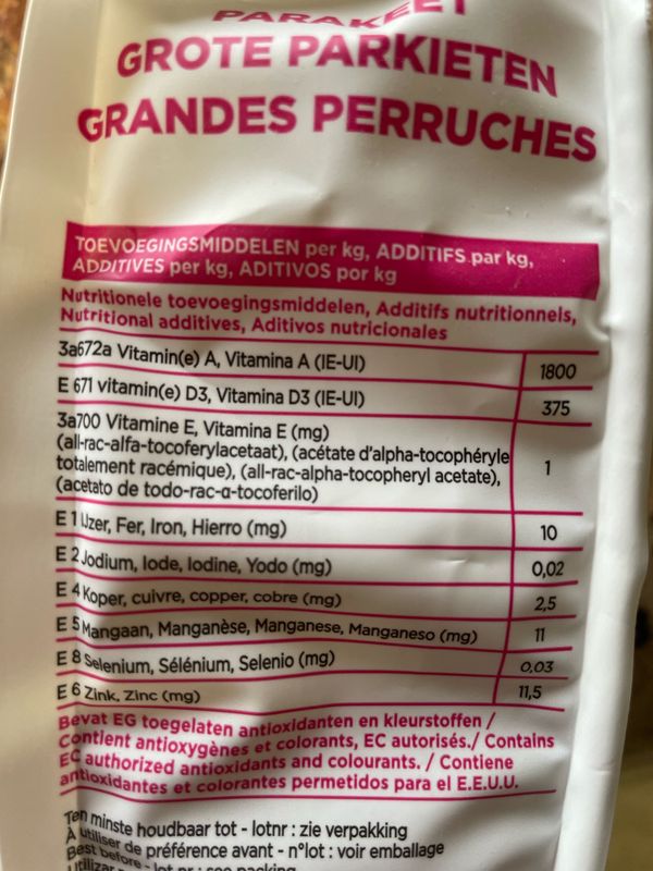 Primus Grote Parkieten 1000gr