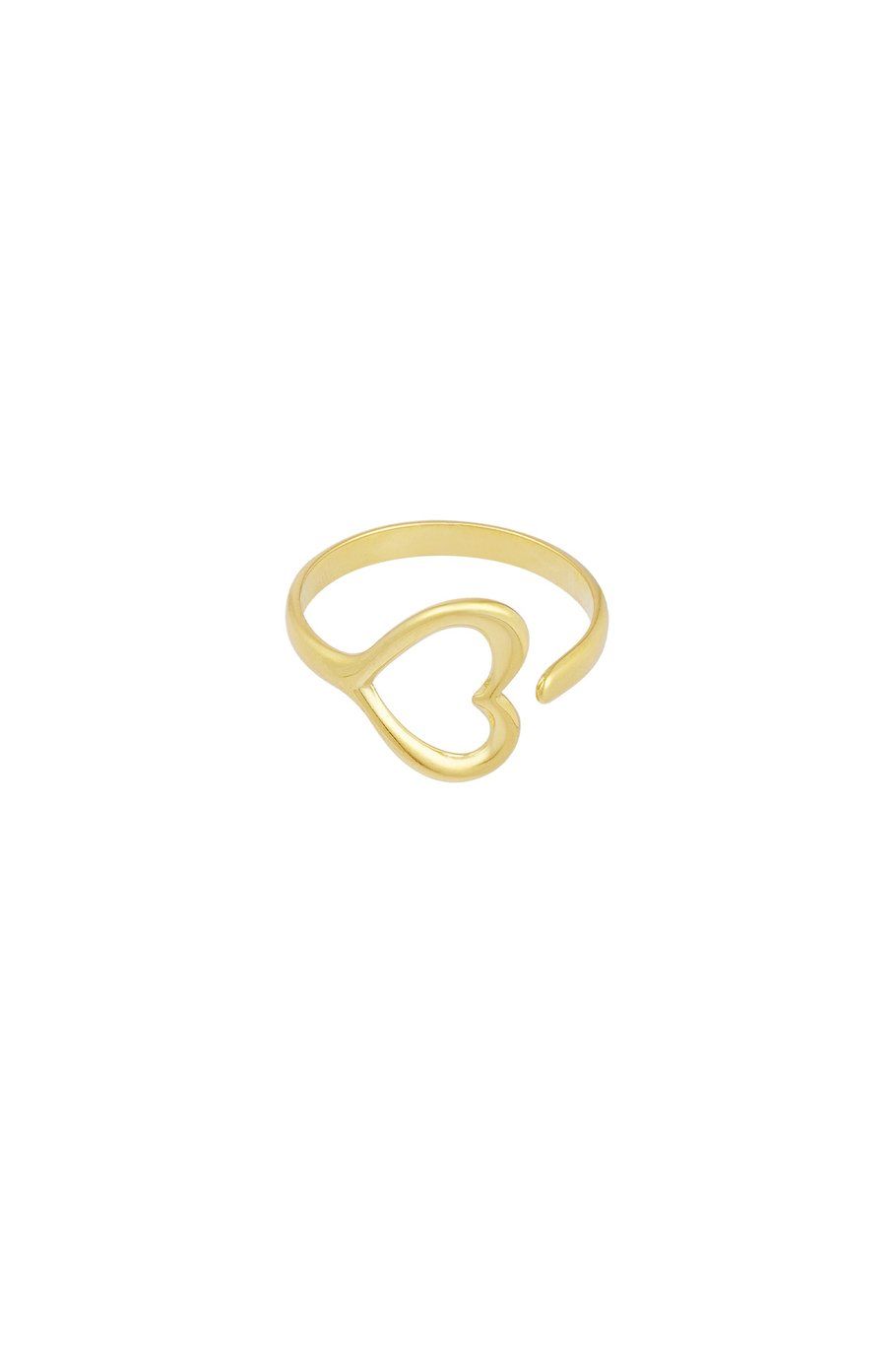 Ring love upside down - goud