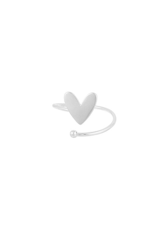 Twisted love ring - zilver