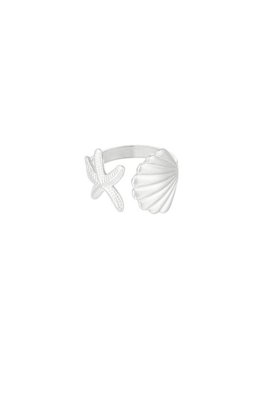 Sea shell vibe ring - zilver