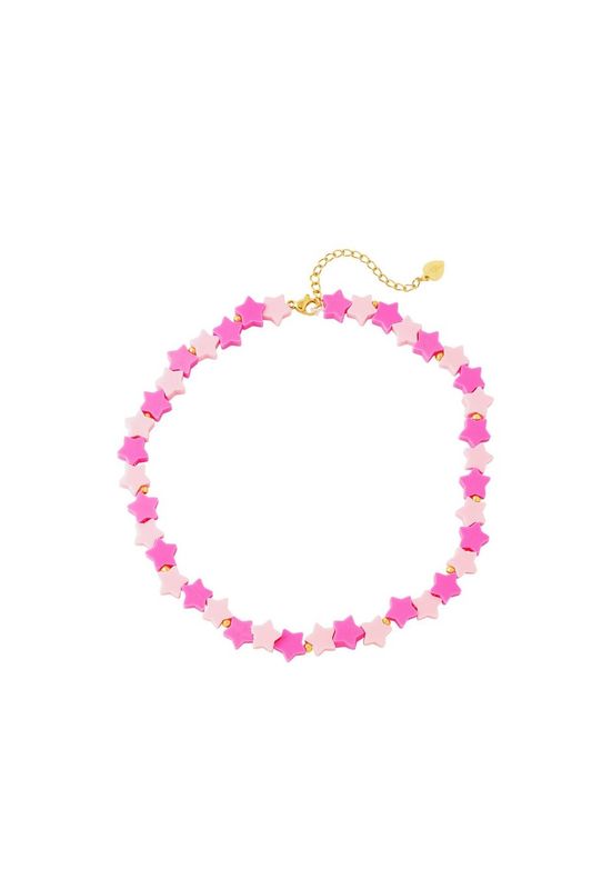 Starry night necklace - fuchsia