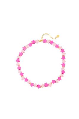 Starry night necklace - fuchsia