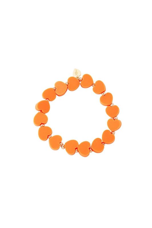 Summer hearts bracelet - oranje