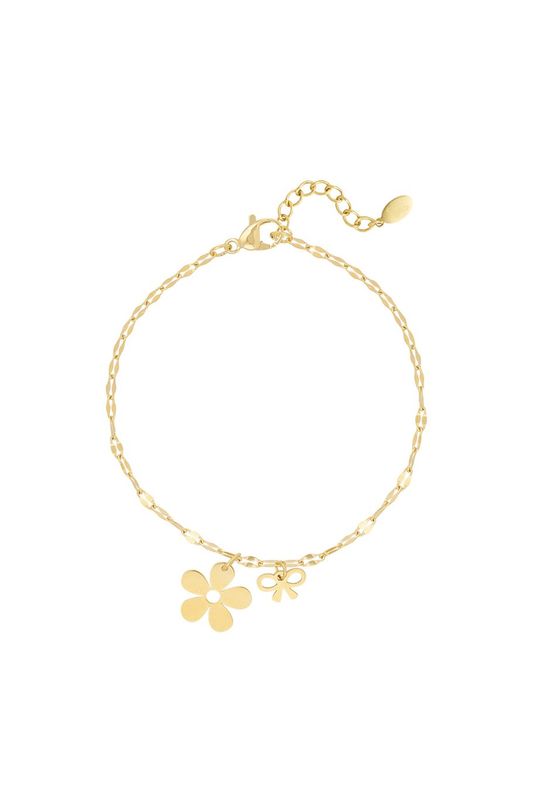 Floral bowlicious bracelet - goud