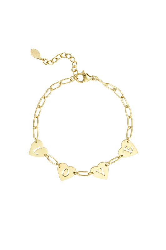 Loving link bracelet - goud