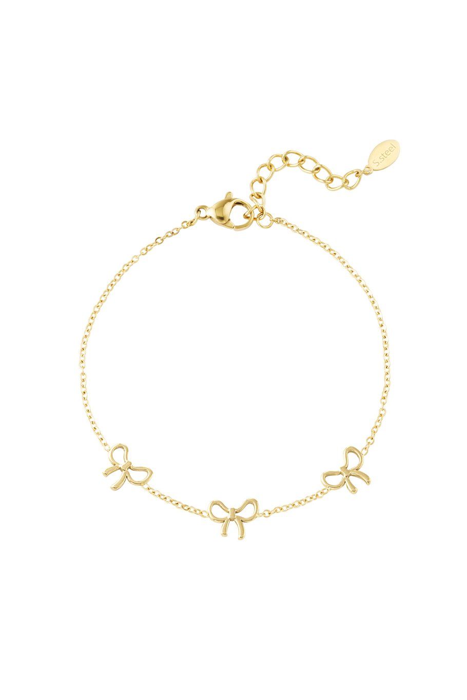 Charming bows bracelet - goud