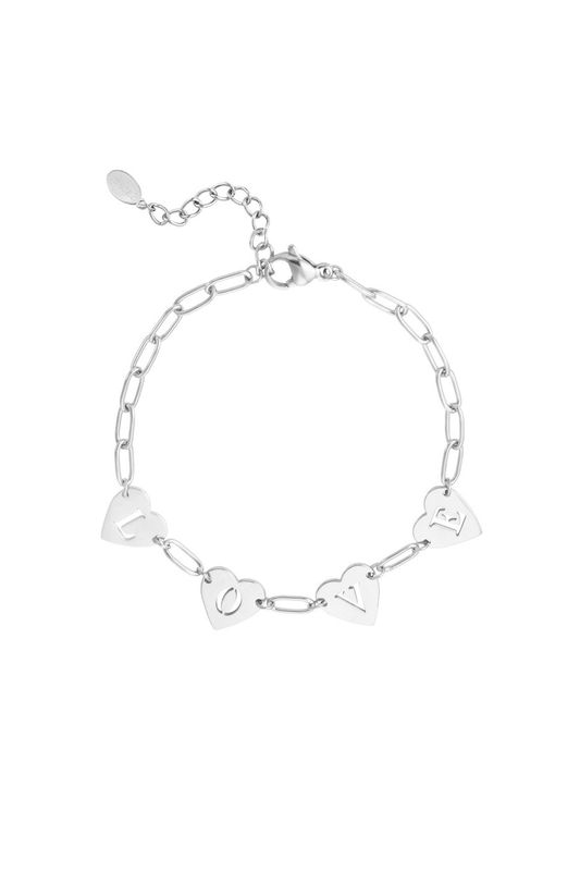 Loving link bracelet - zilver