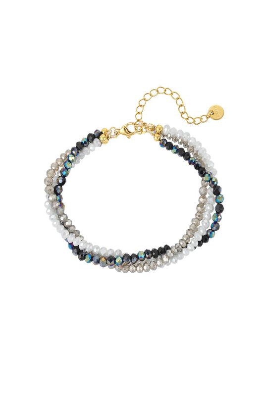 Beads bracelet - grijs