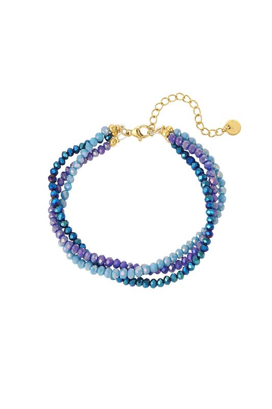 Beads bracelet - blauw