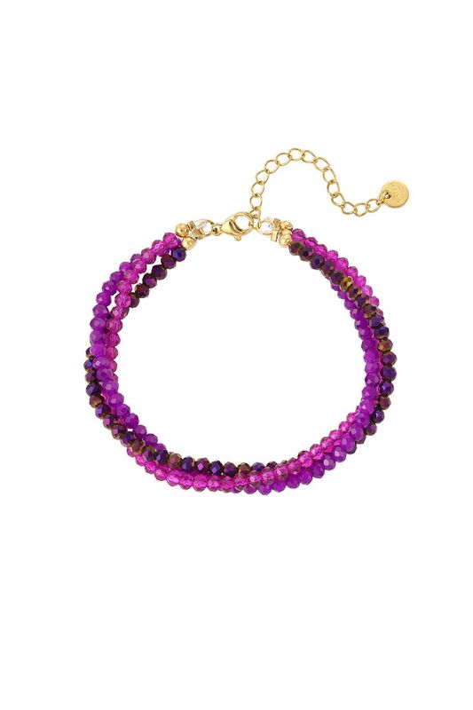 Beads bracelet - paars
