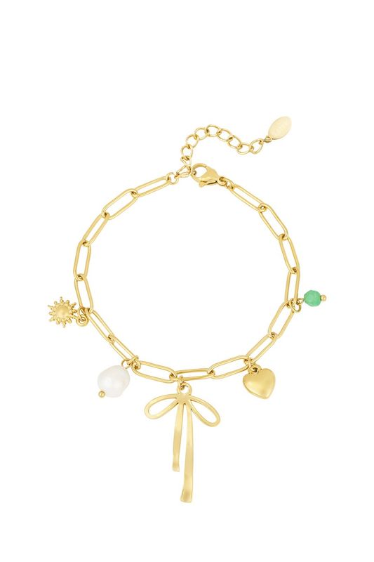 Bow &amp; beyond bracelet - goud