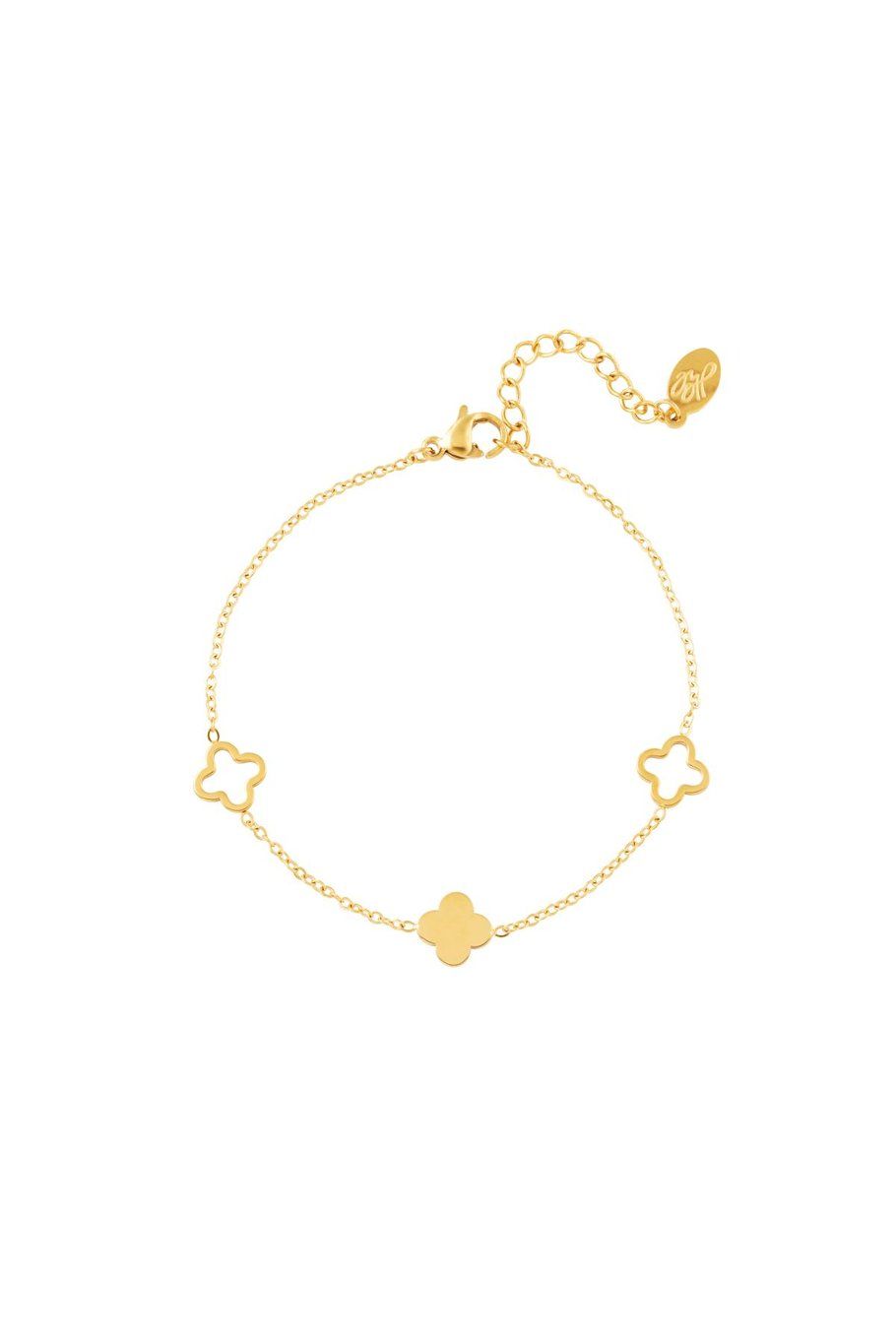 Clovers bracelet - goud