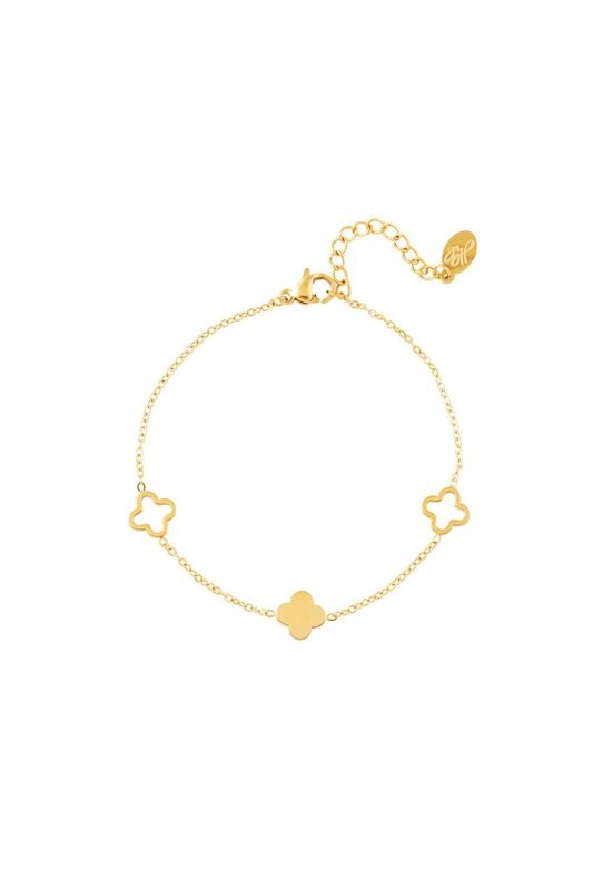 Clovers bracelet - goud