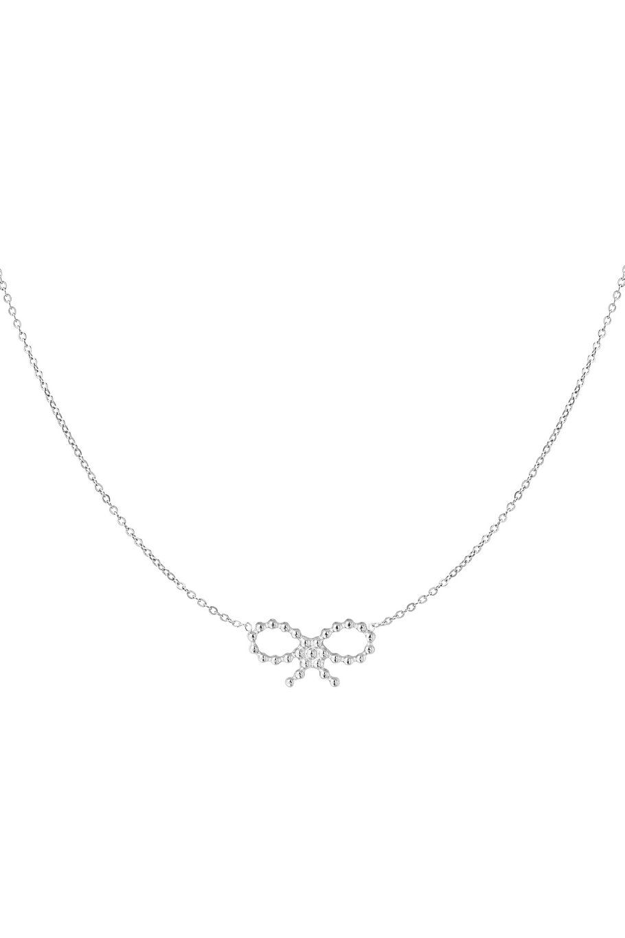 Bows sunday necklace - zilver