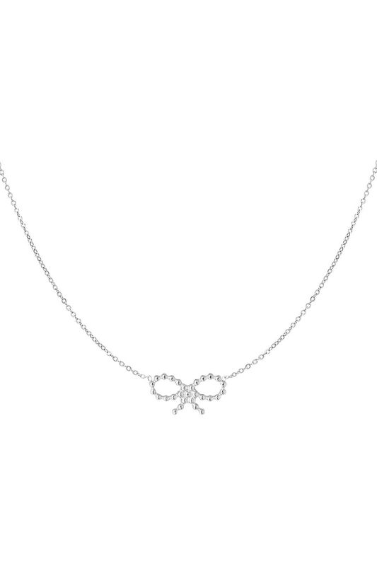 Bows sunday necklace - zilver