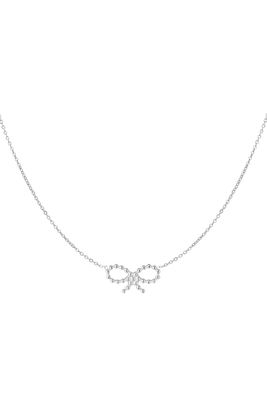 Bows sunday necklace - zilver