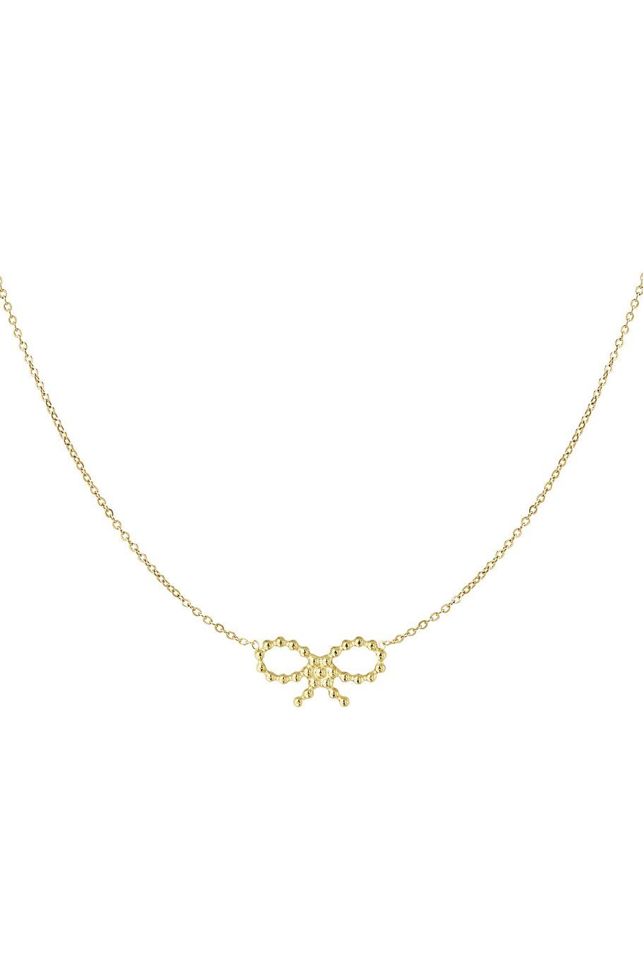 Bows Sunday necklace - goud