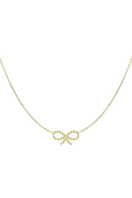 Bows Sunday necklace - goud