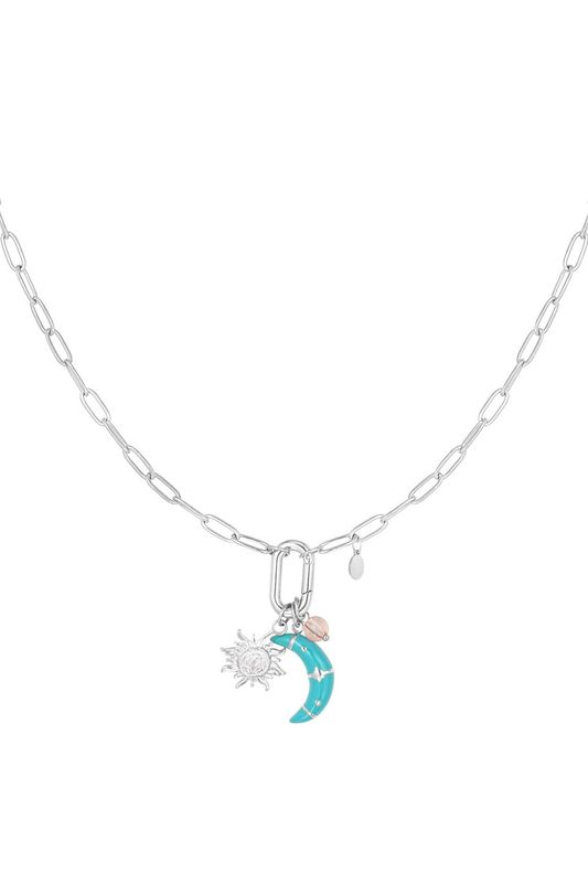 Moonlight magic necklace - zilver