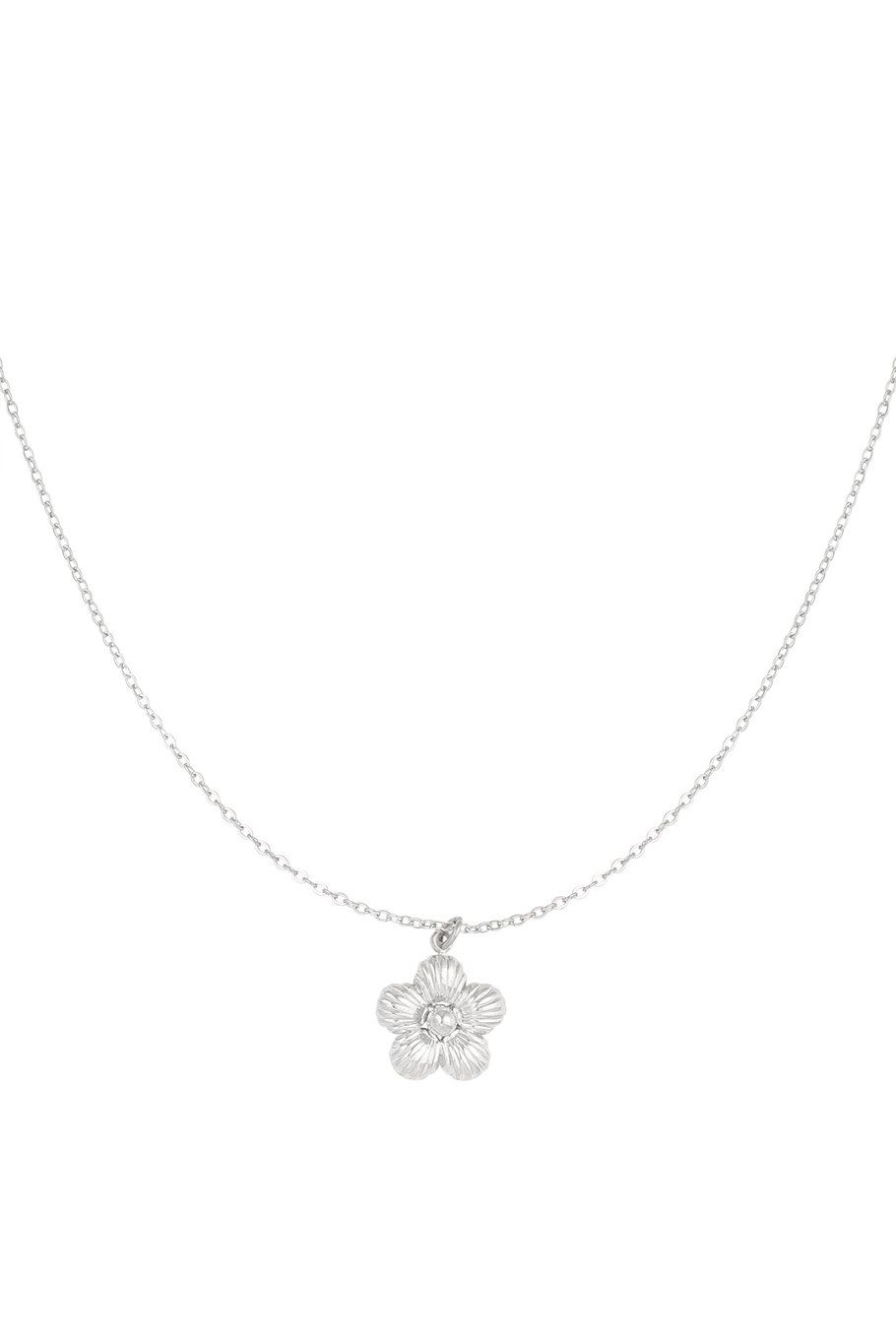 Daisy necklace - zilver
