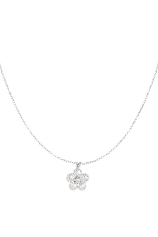 Daisy necklace - zilver