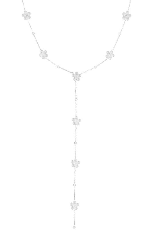 Daisy necklace - zilver