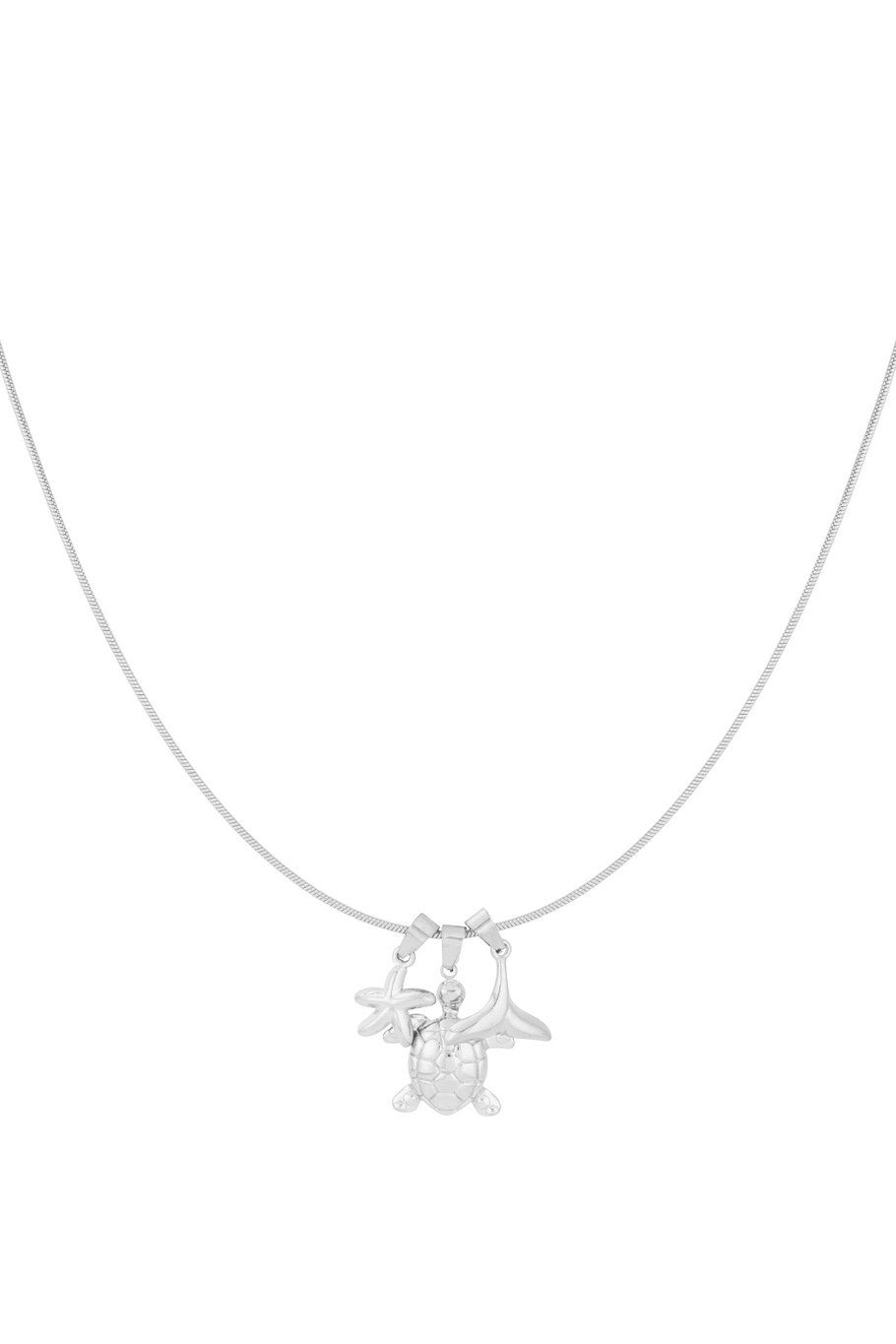 Summer oasis necklace - zilver