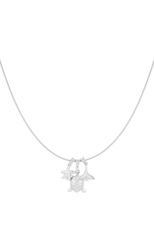 Summer oasis necklace - zilver
