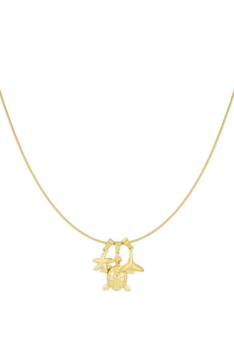 Summer oasis necklace - goud