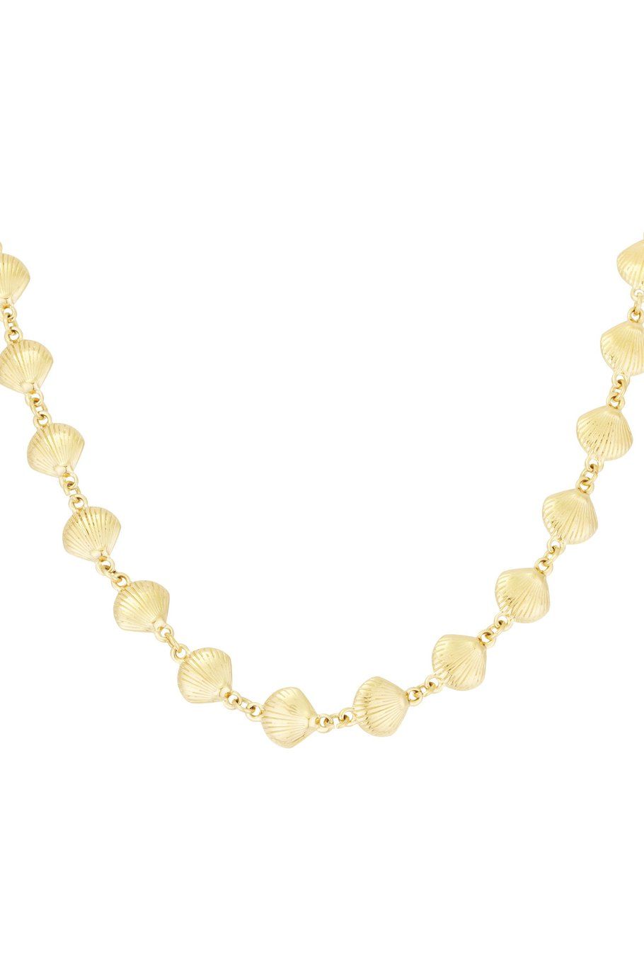 Shell necklace - goud