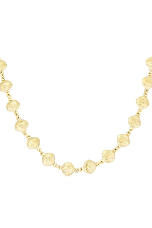 Shell necklace - goud