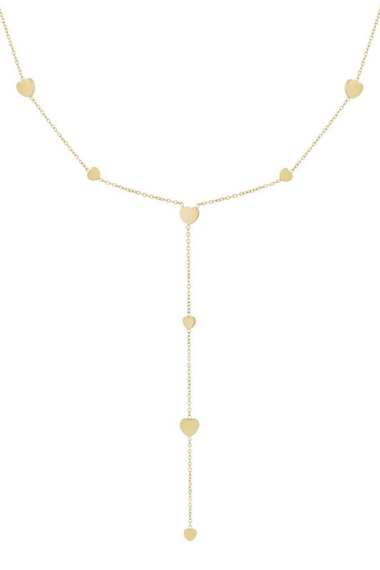 Heart necklace - goud