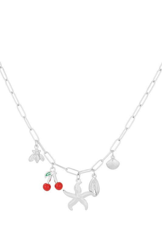 Charm haven necklace - zilver