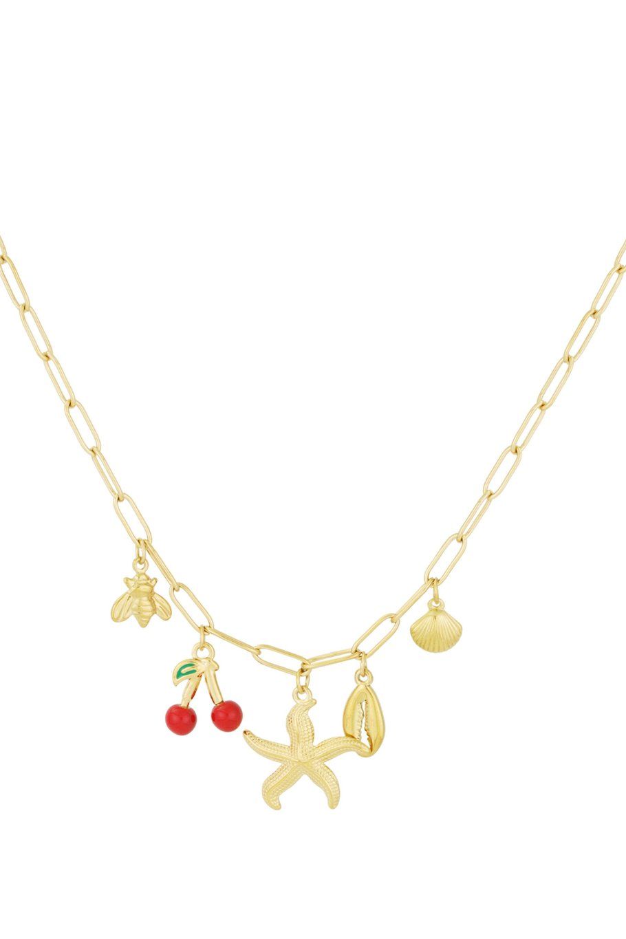 Charm haven necklace - goud