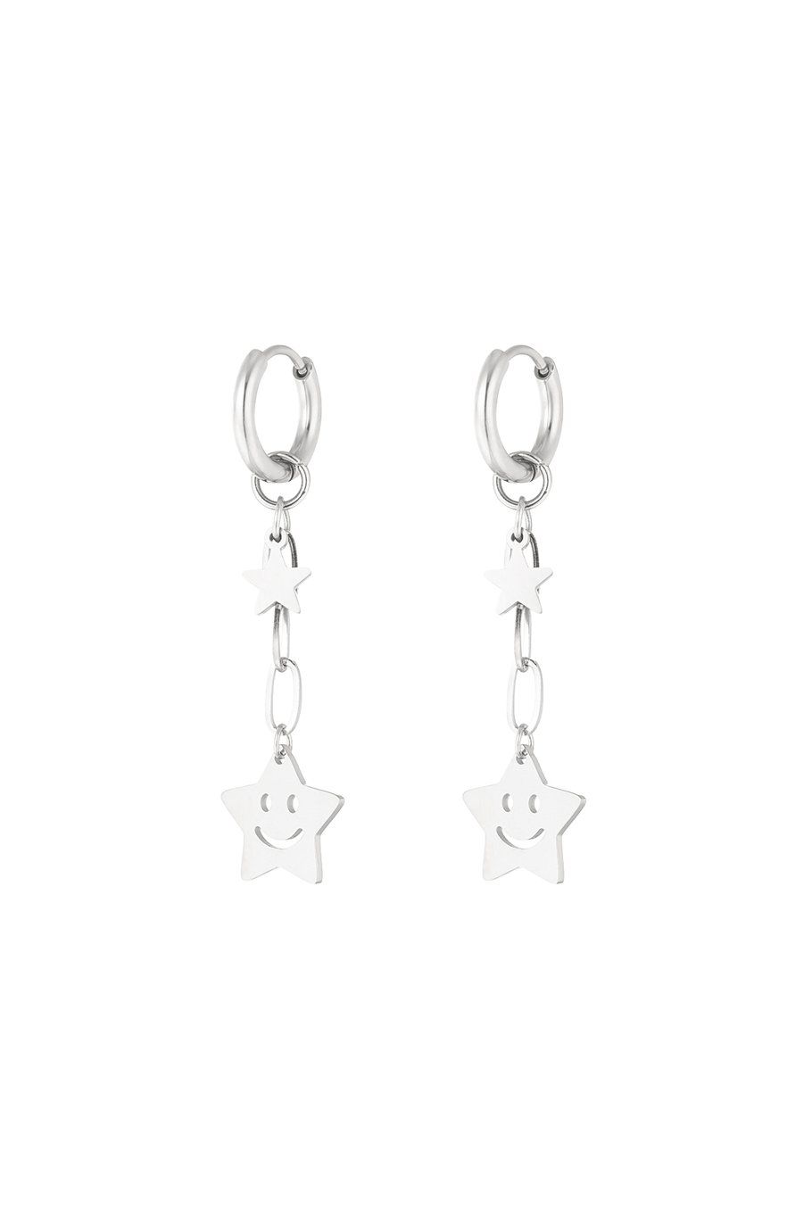 Happy star earrings - zilver