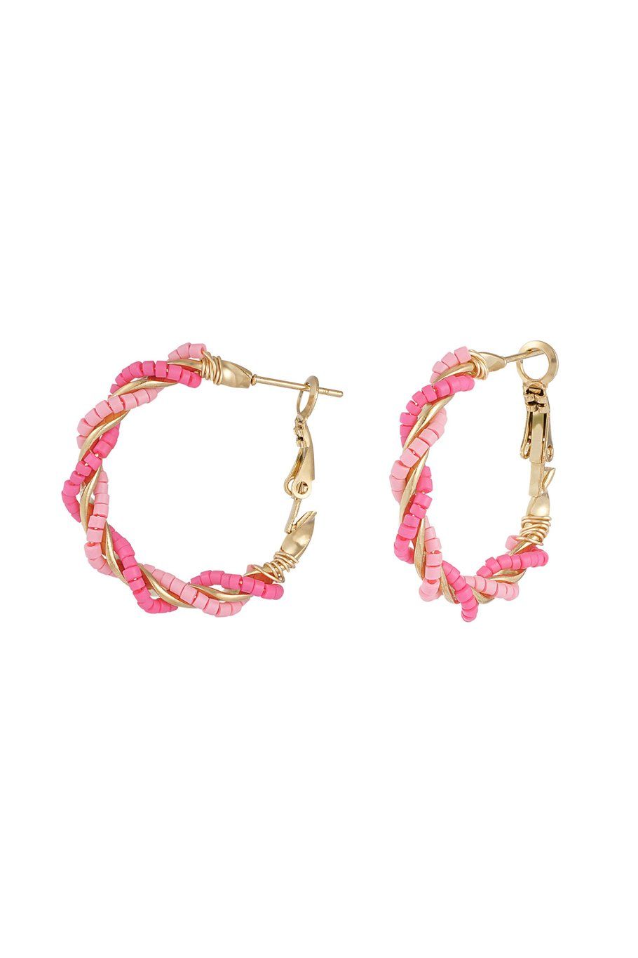 Mess around earrings - roos/ goud