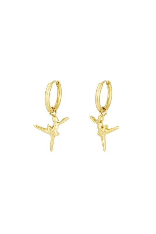 Ballet earrings - goud