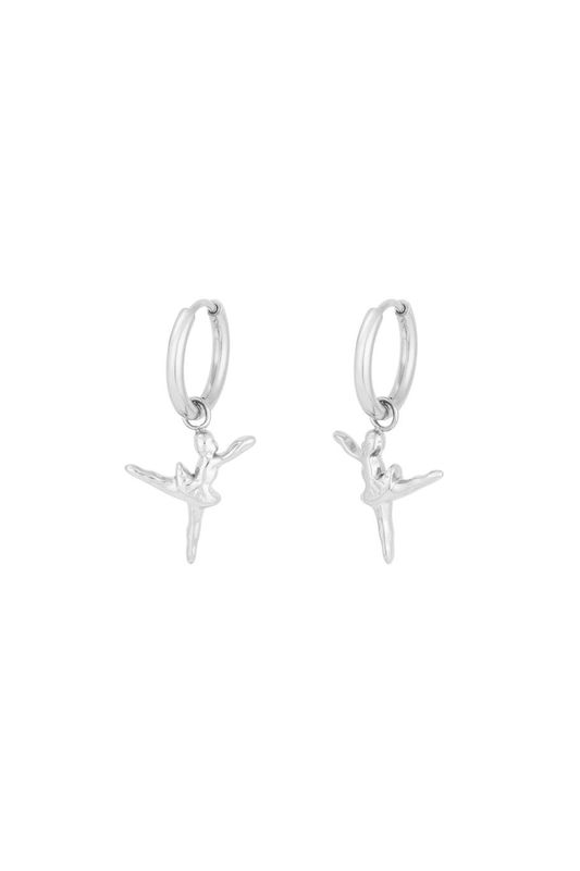 Ballet earrings - zilver