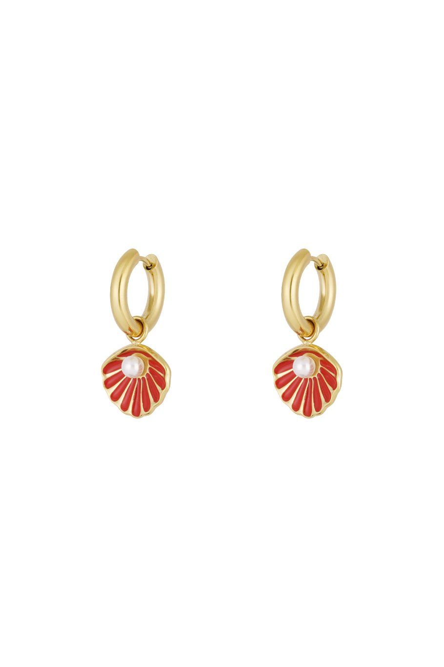 Golden shells earrings - goud